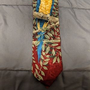 Endangered Species Tie - Blue Tailed Parrot